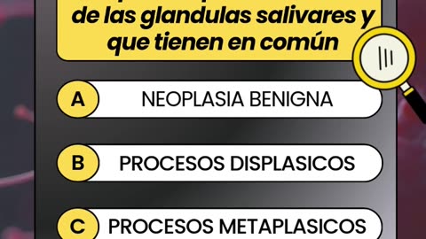 🎗️🩺 ¿Reconoces estas NEOPLASIAS de las GLÁNDULAS SALIVALES? | QUIZ MÉDICO