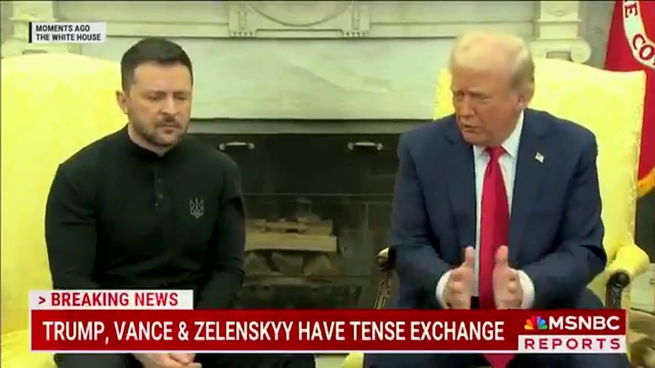 President Donald Trump, VP Vance and President Zelensky in Oval Office Showdown 1minute Ago