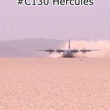 Watch Crazy Landing in Hot Desert Sands C130 Hercules #Aviation #Fly #AeroArduino