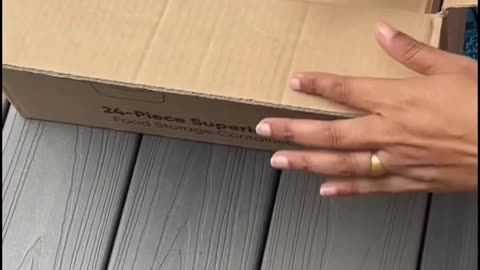 24pc Fluted Glass Storage Containers