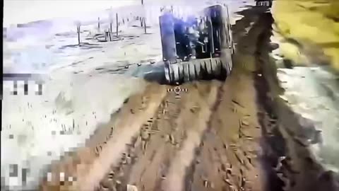 Ukrainian Fiber-Optic Drone Slams into the Back of Overloaded Vehicle