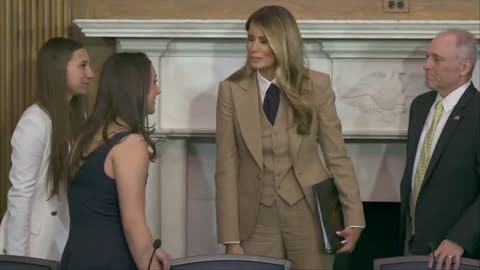 Melania Trump hosts a roundtable supporting the 'Take it Down Act'