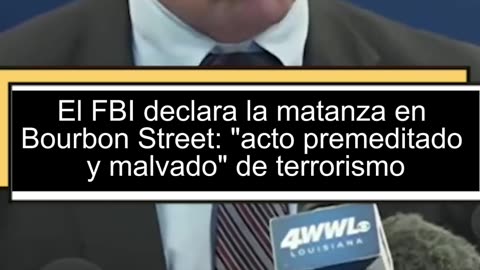 FBI declares premeditated and evil act of terrorism