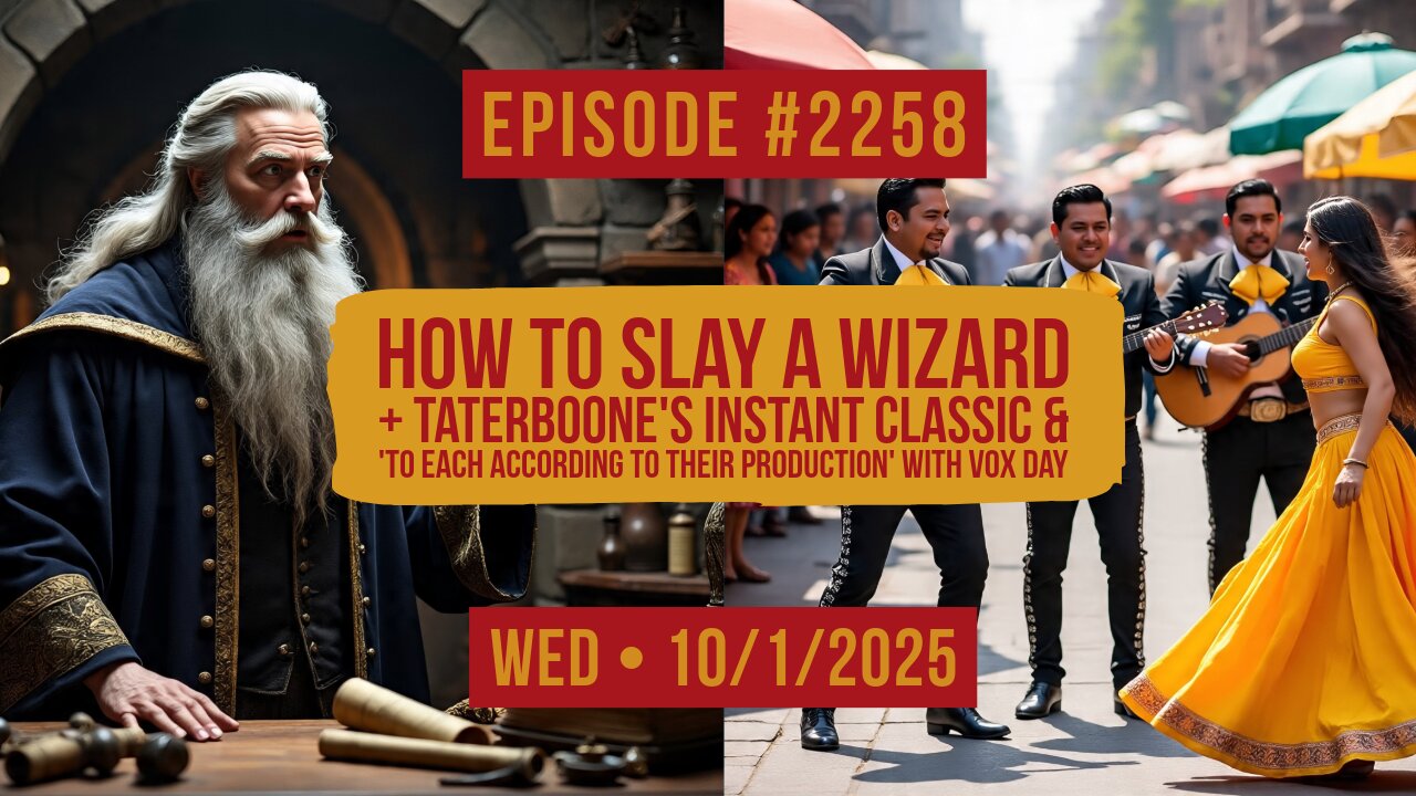 Owen Benjamin | #2258 How To Slay A Wizard + TaterBoone's Instant Classic & To Each According To Their Production' With Vox Day