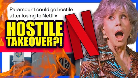 Paramount Threatens HOSTILE TAKEOVER of Warner Bros! Netflix: A Threat to Democracy? | Clownfish TV