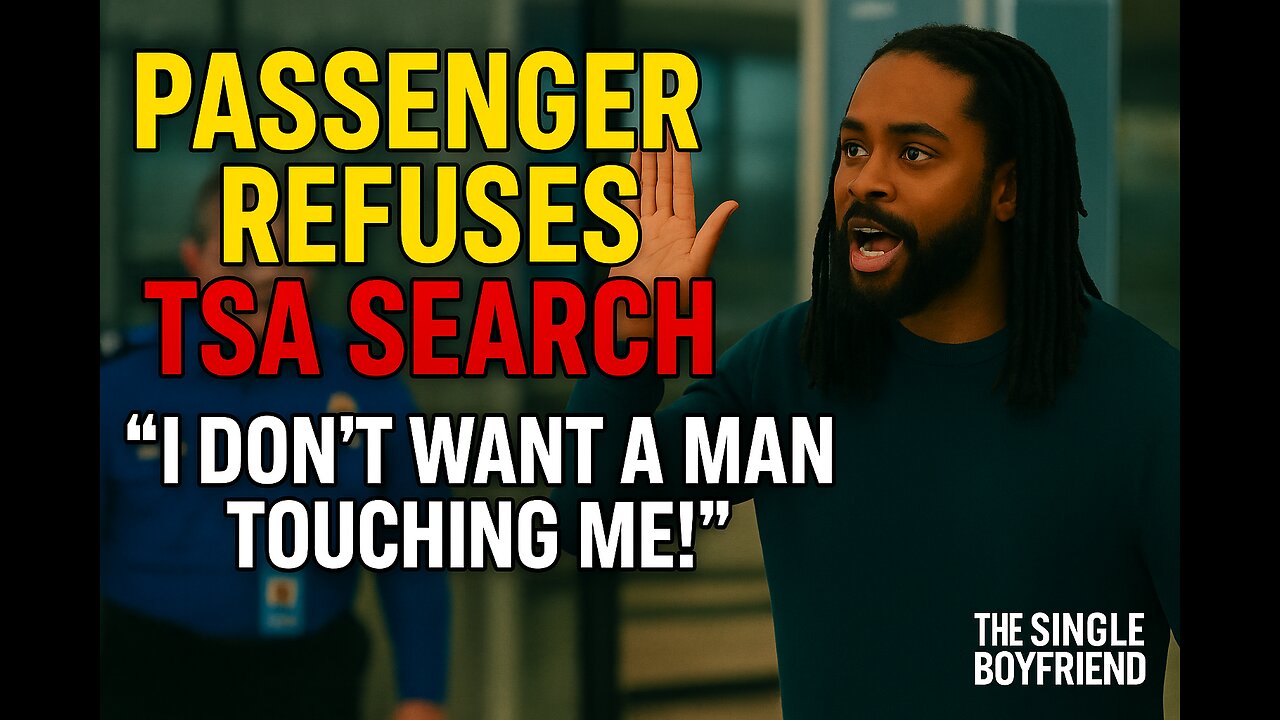 ✈️ Passenger REFUSES TSA Search 🚨 “I Don’t Want a Man Touching Me!”