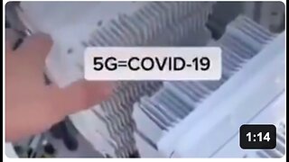 Telecom tower technician exposing the invisible wireless disease transmissions