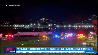 2 planes collide while taxiing at LaGuardia Airport