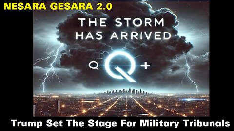 Q-Trump Set The Stage For Military Tribunals. MUST SEE!