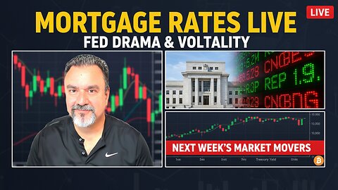 Mortgage Rates LIVE: Fed Drama, Market Volatility & What’s Coming Next Week