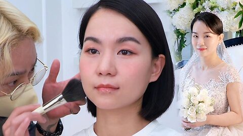 실제 결혼하는 신부의 웨딩 메이크업 ASMR ¦ K-pop 스타의 메이크업 아티스트가 신부화장을 해주셨어요