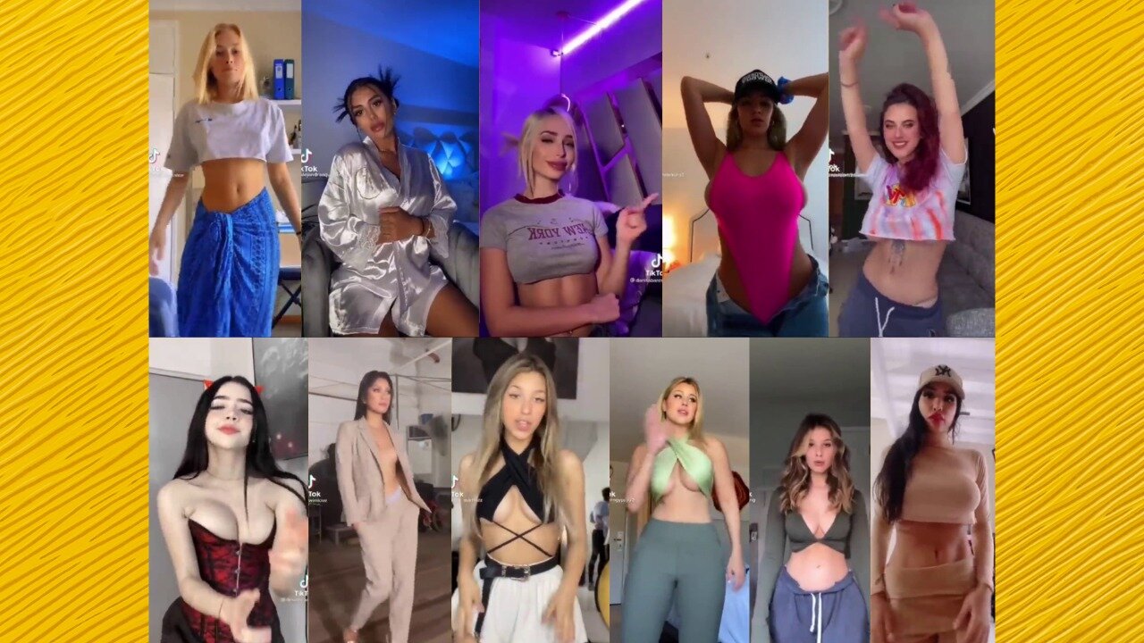 No bra tiktok challenge compilation ❤️ClipchampGirls 2025