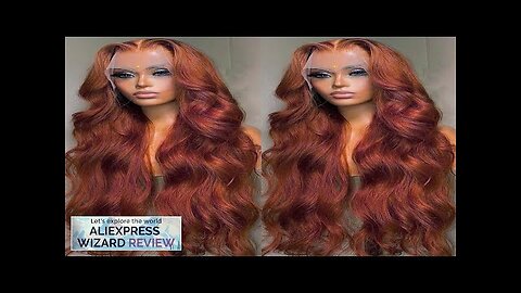 13x4 Reddish Brown Body Wave Lace Frontal Human Hair Wig HD 13x6 Review