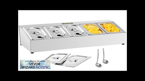 VEVOR Spice Rack Shelf One Row Stainless Steel Organizer Stand with Five Review