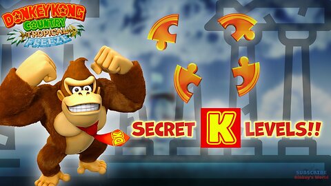 All Secret KONG Levels in Donkey Kong Country Tropical Freeze – 4K No Commentary