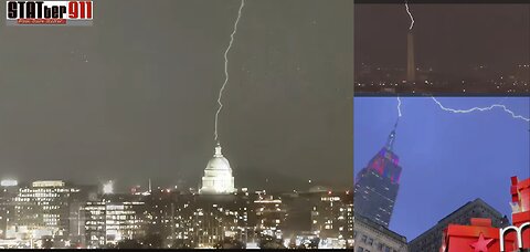 Interesting Lightening Strikes, New Years Eve 2024