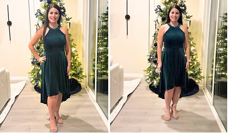 Perfect Holiday Dress Try-On ✨ DressyStar High-Low Holiday Outfit Inspirati