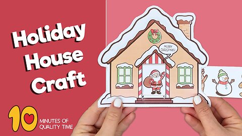 Holiday House with Christmas Characters Craft