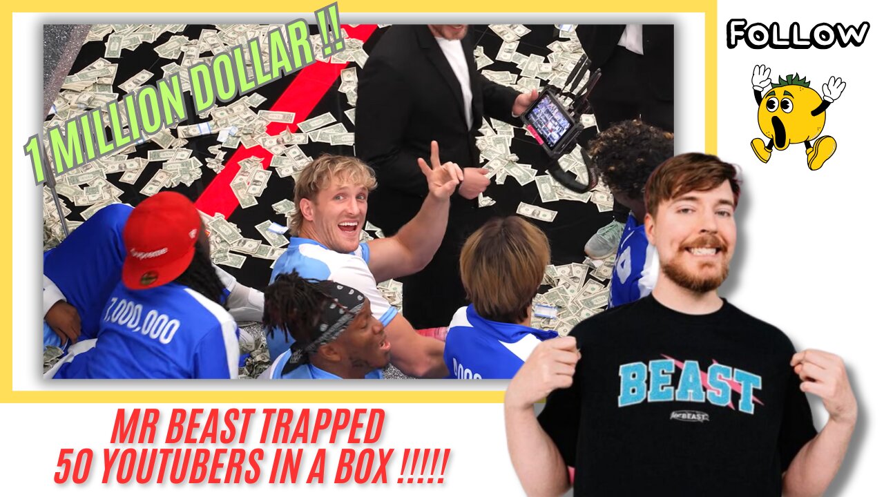 Mr. Beast trapped 50 Youtubers in a Box