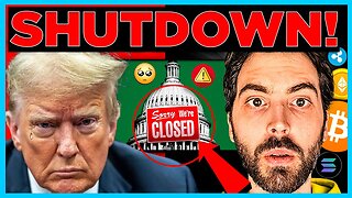 🚨 US Government is SHUTTING DOWN!! BITCOIN HOLDERS: Here Is What You Can Expect!