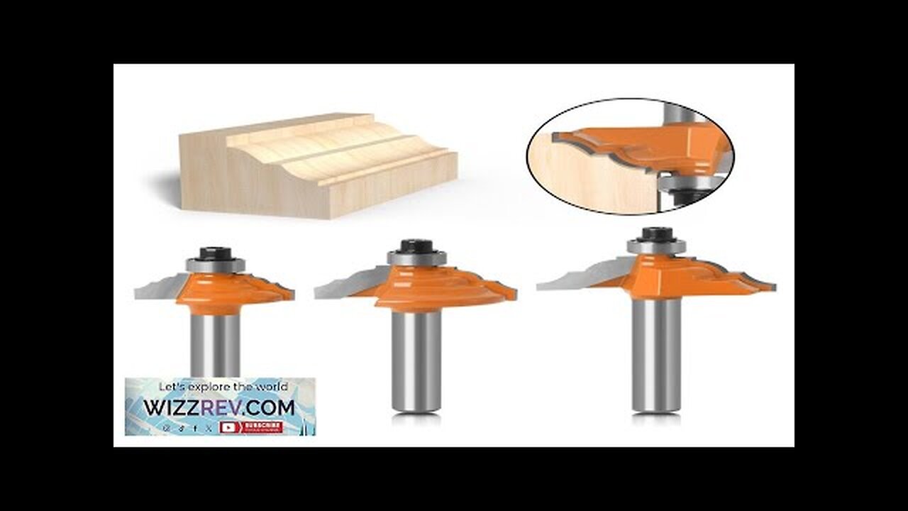 4PCS 8mm Shank Roman Ogee Edge Forming Router Bit Set Classical Review