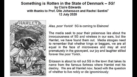 Something is Rotten in the State of Denmark – 5G! (by Claire Edwards)