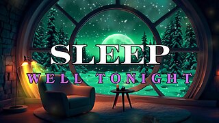 Cozy Snowy Night View | 396 Hz Quantum Healing Meditation