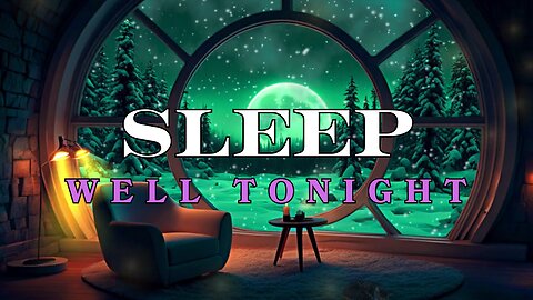 Cozy Snowy Night View | 396 Hz Quantum Healing Meditation