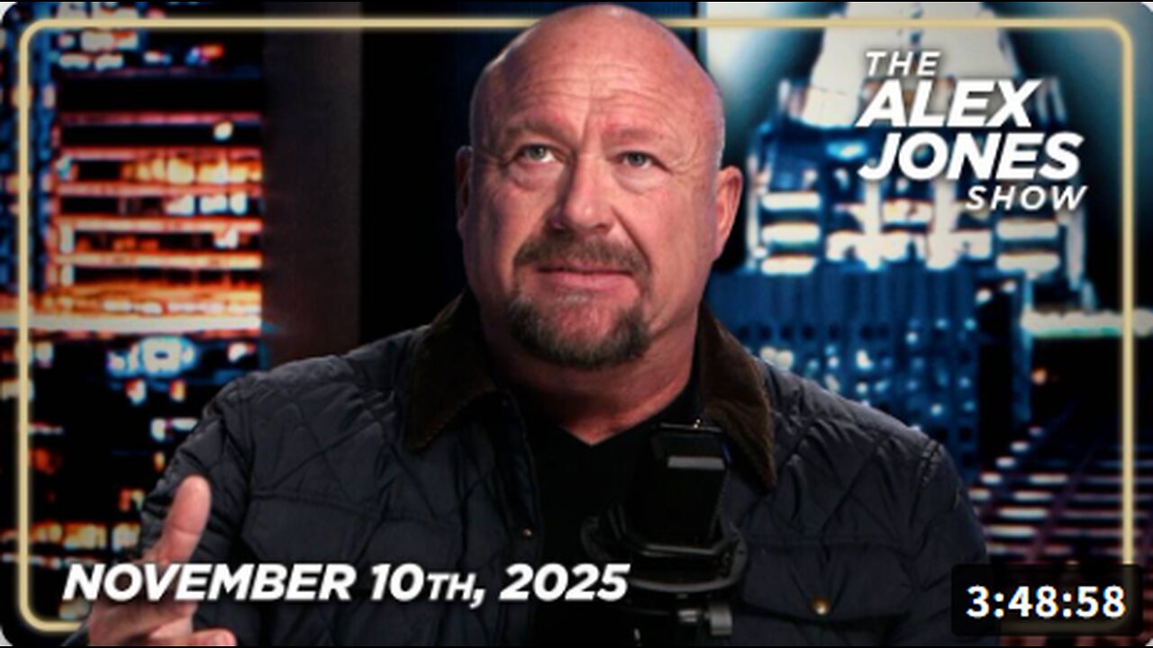 MONDAY FULL SHOW 11/10/25: Dems Brace For Incoming Indictments Of More Deep State Kingpins Including Adam Schiff! Schumer Buckles, Paving Way To End Shutdown As Early As Thursday! PLUS, General Mike Flynn Joins Alex Jones To Warn That America's Enemi