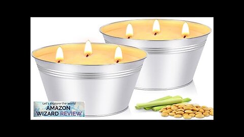 Citronella Candles Outdoor Large 2 x 17oz Citronella Candle for Home Review