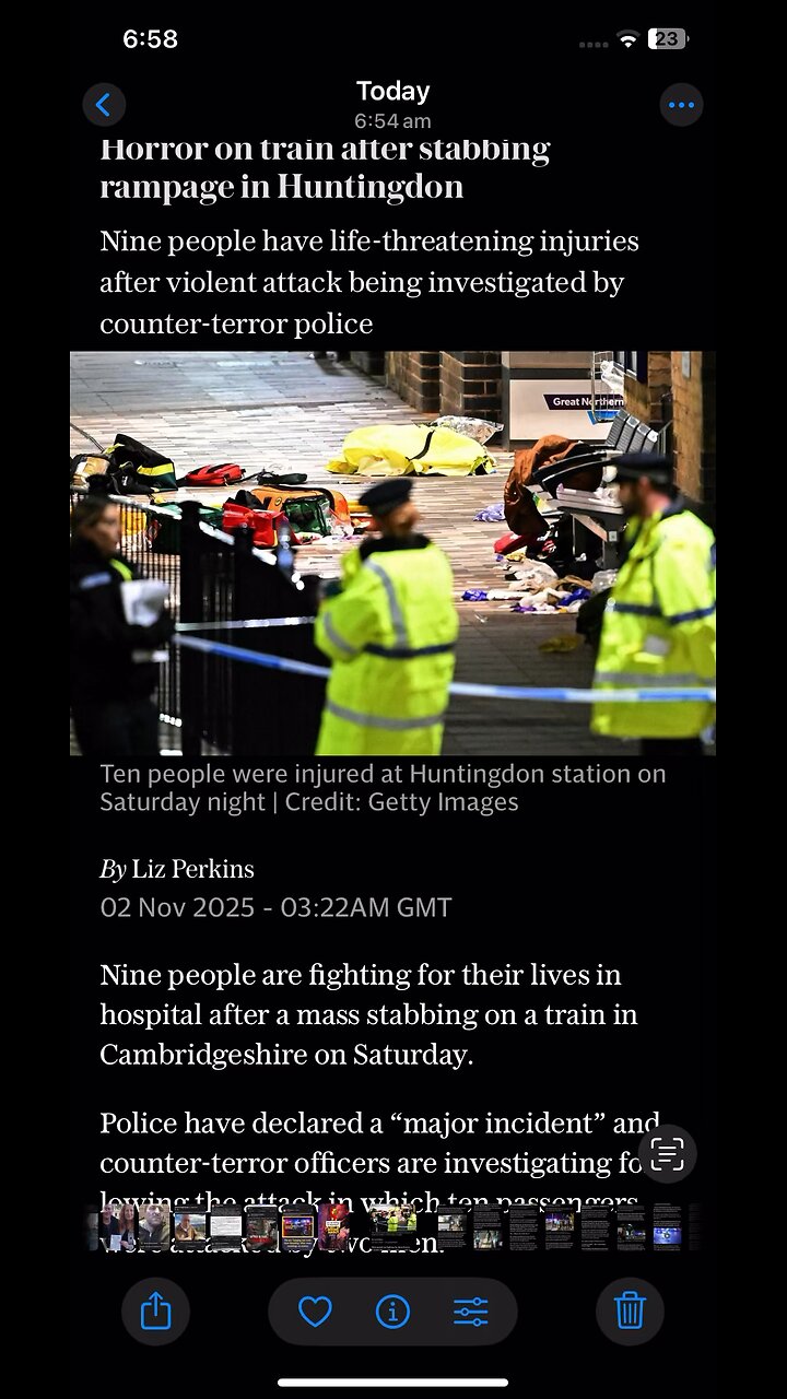 News 02/11/2025 stabbing on train in UK