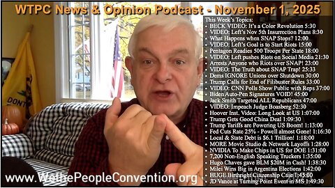 We the People Convention Weekly News & Opinion 11-1-25