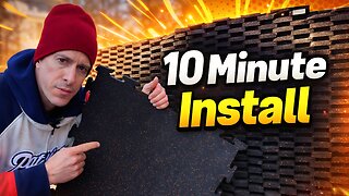 No Tape. No Glue. The Easiest Home Gym Flooring Install?