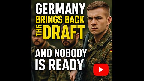 Germany wants the draft back — and the country is not ready. 🇩🇪🔥
