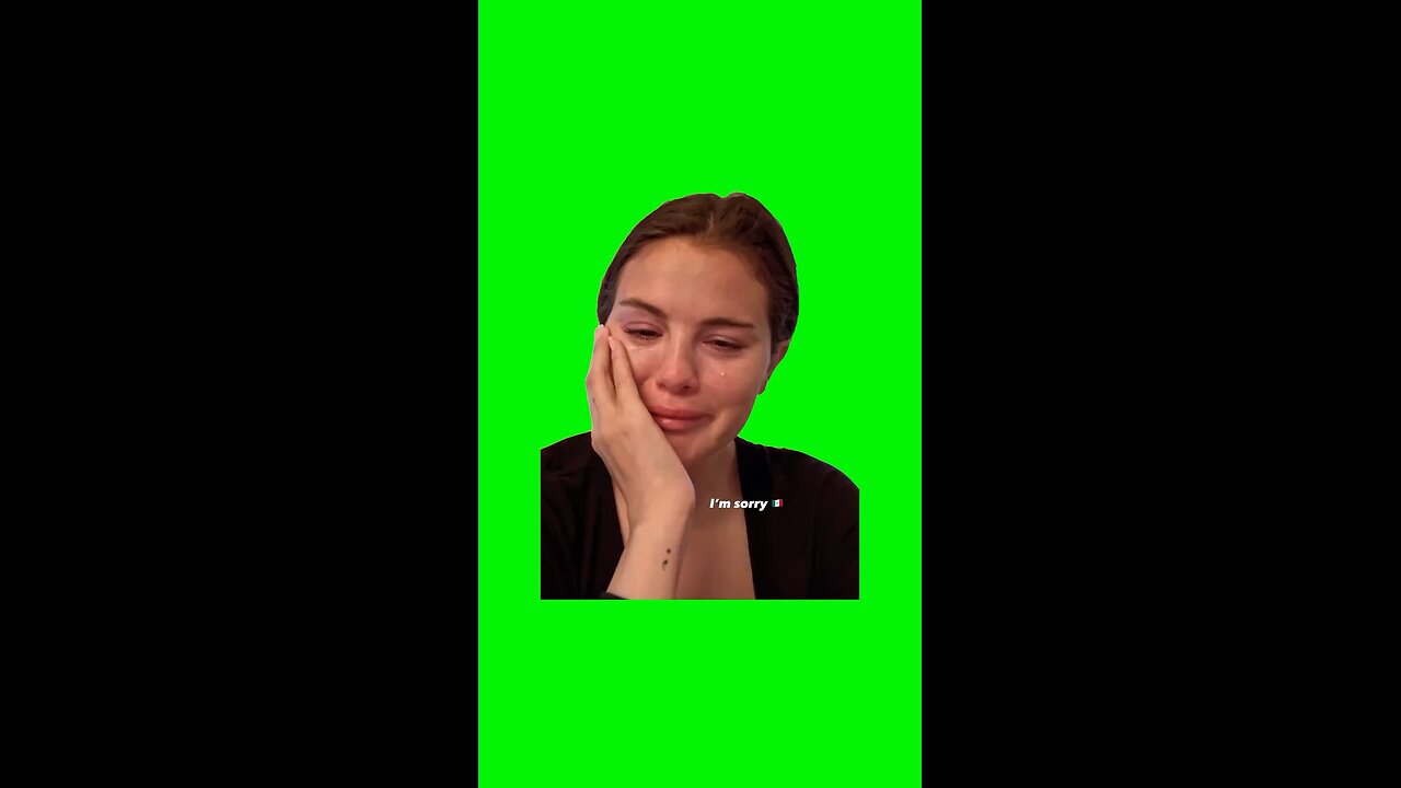 Selena Gomez Crying | Green Screen