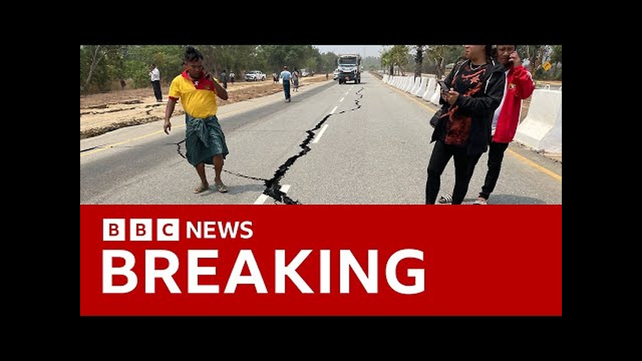 A huge 7.7 magnitude earthquake has hit central Myanmar with tremors and damage felt in Thailand