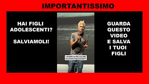 HAI FIGLI ADOLESCENTI? GUARDA QUESTO VIDEO