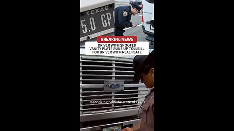 Driver with spoofed vanity plate racks up toll bill for innocent driver #news #usa #japd
