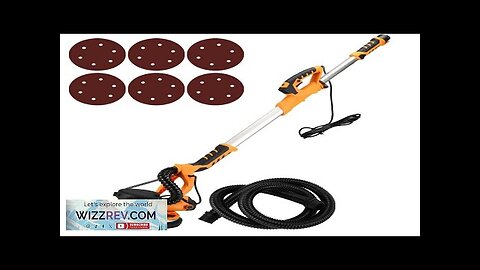 9-inch Electric Drywall Sander 225MM Wall Grinding Machine Putty Dustless Self -vacuum Review