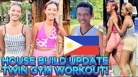 Filipina Sleeping Beauty Returns, GYM DAY & CEMENT UPDATE! OFF GRID ISLAND FAMILY PHILIPPINES LIVING