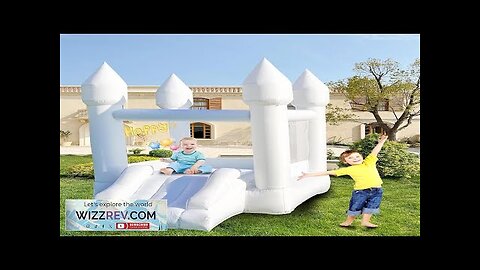 White Bounce House Inflatable Bounce House with Slide Inflatable Bounce Castle Review