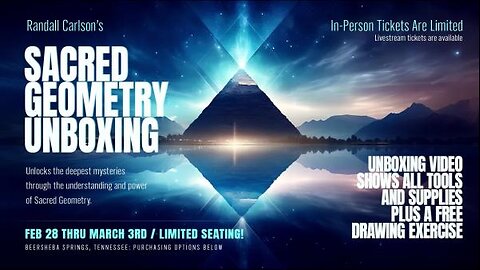 UNBOXING VIDEO For Randall Carlson's Sacred Geometry Retreat, 2025