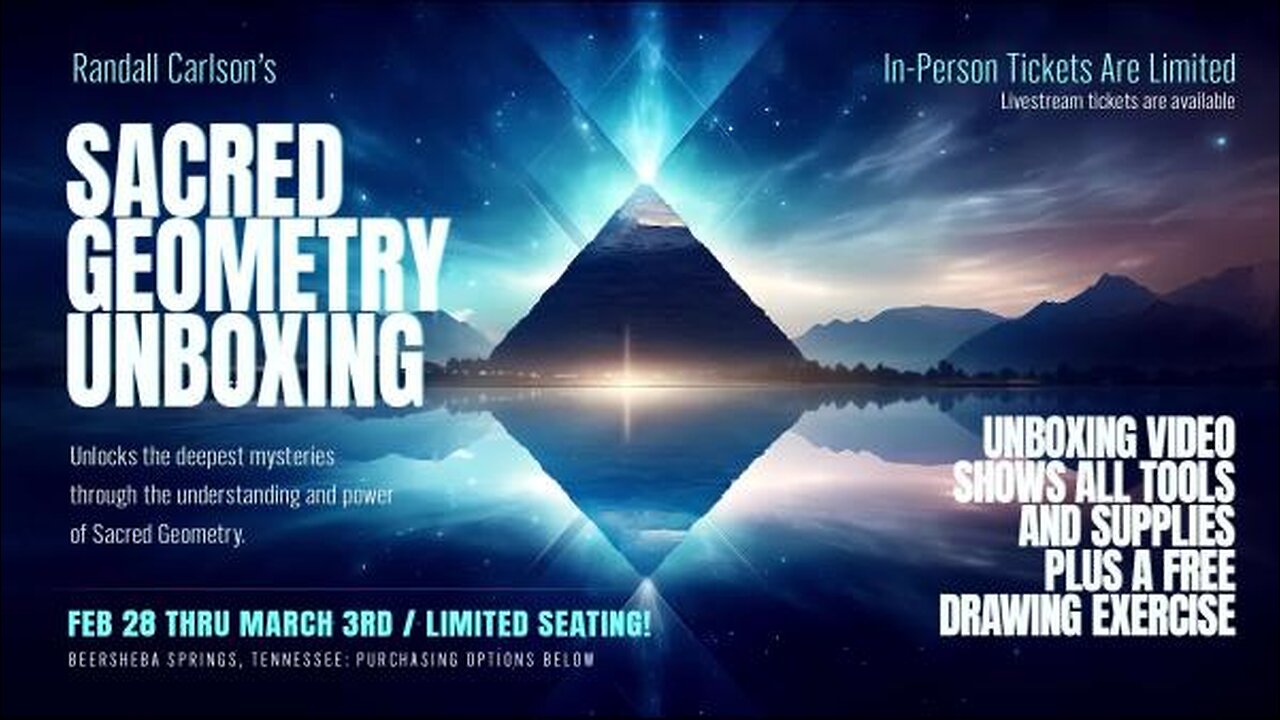 UNBOXING VIDEO For Randall Carlson's Sacred Geometry Retreat, 2025