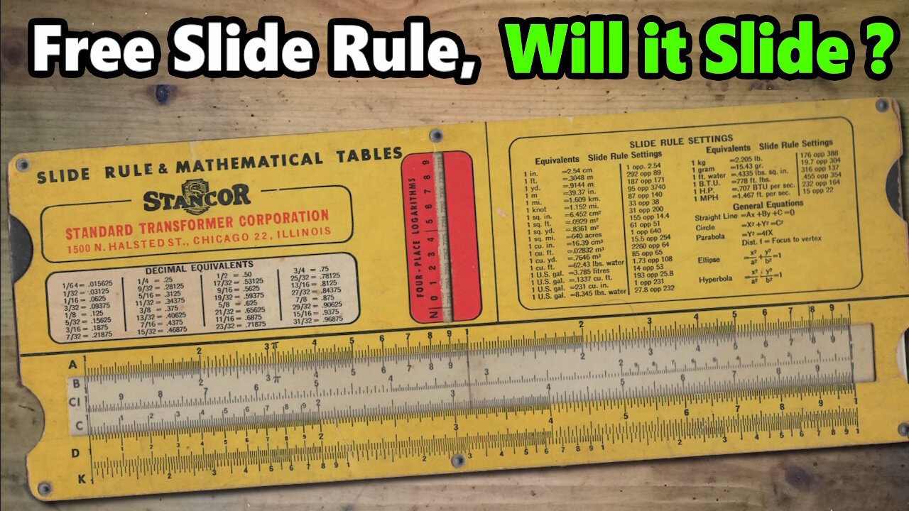 1940's Stancor Cardboard Slide Rule