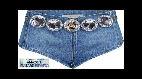 AREA Jumbo Crystal Denim Hot ShortDenim hot short featuring removable jumbo crystal belt Review