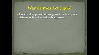 To the Supreme Court - Title 18 U.S. Code 2441 War Crimes...