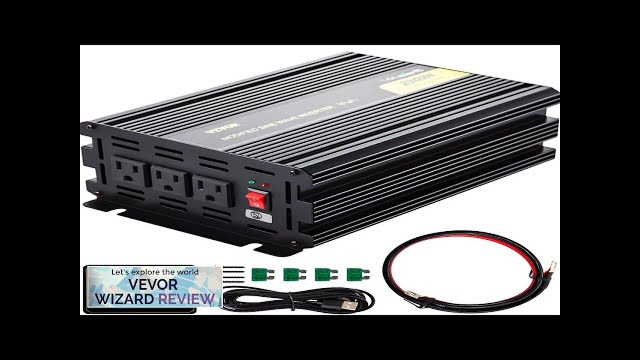 VEVOR Power Inverter 2300W Modified Sine Wave Inverter DC 24V to AC Review