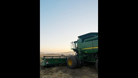 How We Harvest Wheat With Hillside Combines