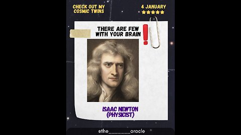 Why January 4th Babies Share NEWTON'S GENIUS DNA... (The Science is MIND-BLOWING! 🤯