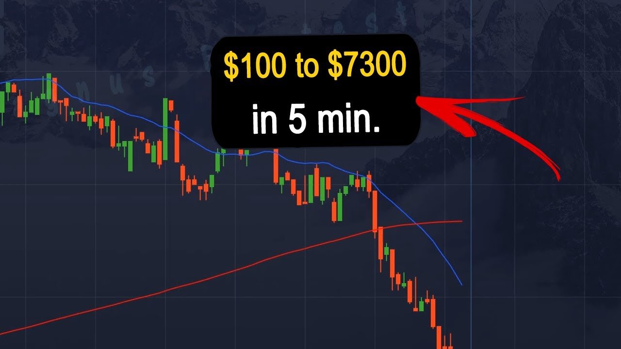 $100 to $7300 in 5 minutes